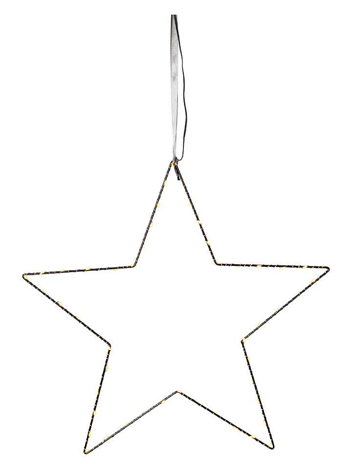 STAR Trading LED-Dekoanhänger "Mira" in Schwarz - (L)45 x (B)45 cm - 15% | Dekofiguren