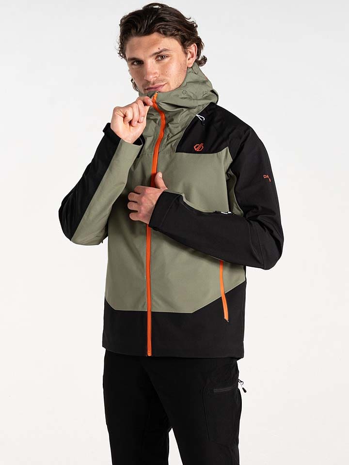Dare 2b Ski-/ Snowboardjacke "Roving II" in Khaki/ Schwarz - 84% | Größe XS | Herren-outdoorjacken