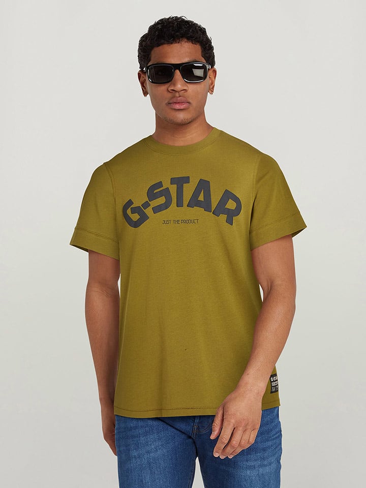 G-Star Shirt in Khaki - 69% | Größe M | Herren-plussize