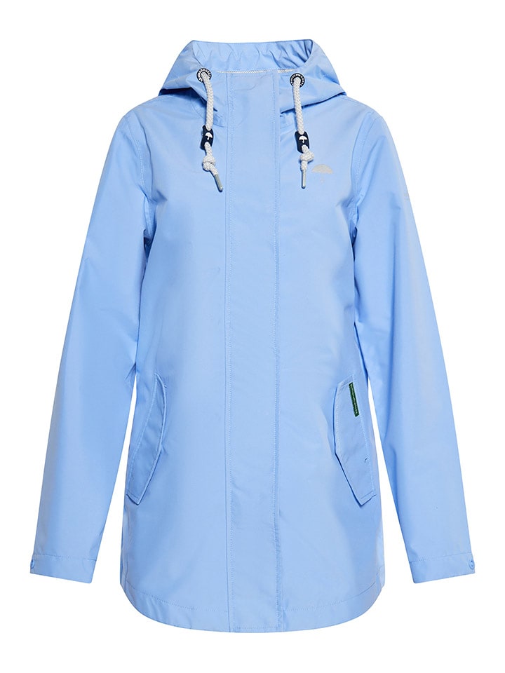 Schmuddelwedda Regenjacke in Hellblau - 76% | Größe M | Damen-outdoorjacken