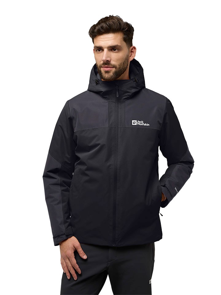 Jack Wolfskin Funktionsjacke "Jasper" in Schwarz - 61% | Größe L | Herren-outdoorjacken