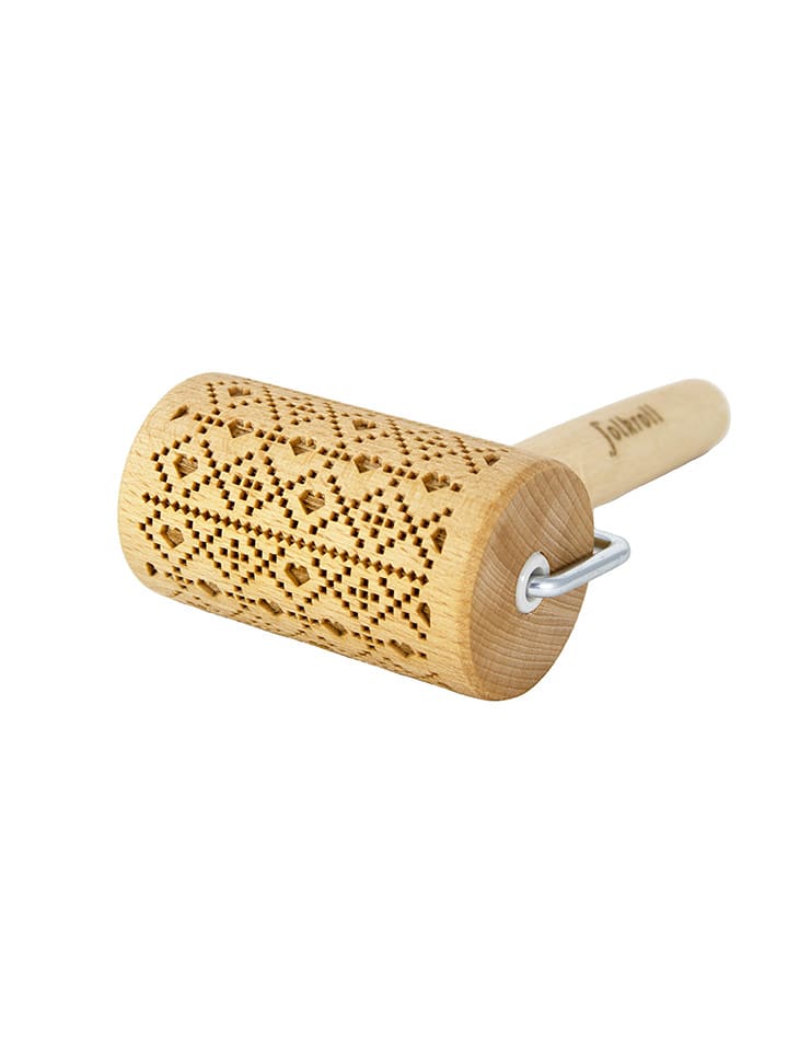 FOLKROLL Mini-Teigroller "Christmas love" in Natur - 37% | Kuechenhelfer