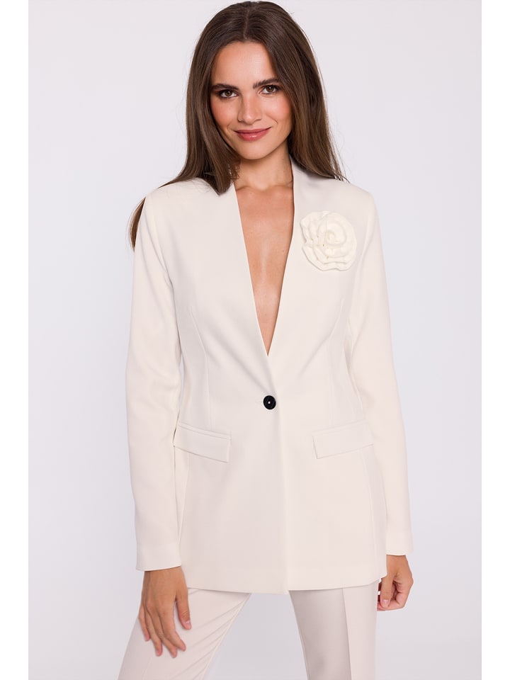 Stylove Blazer in Creme - 59% | Größe M | Damenjacken