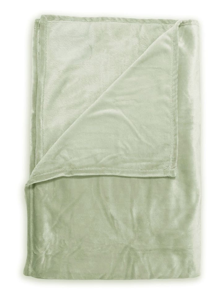 Zo!Home Plaid "Cara" in Grün - 16% | Größe 140x200 cm | Decken