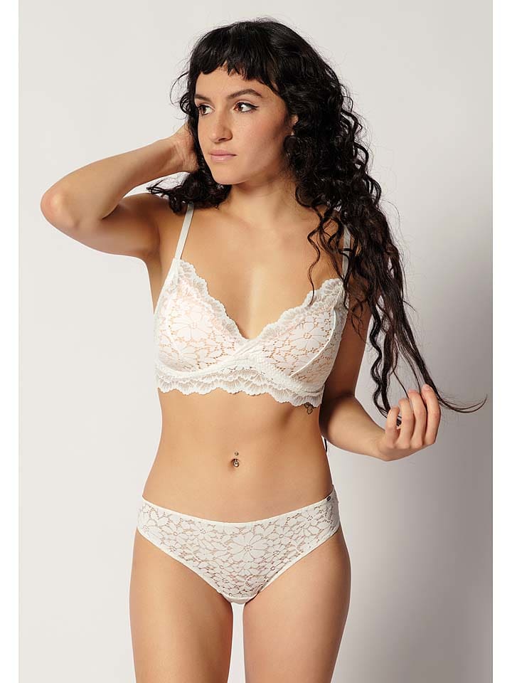 Skiny Bügelloser BH in Creme - 60% | Größe 80B | Damen-bhs