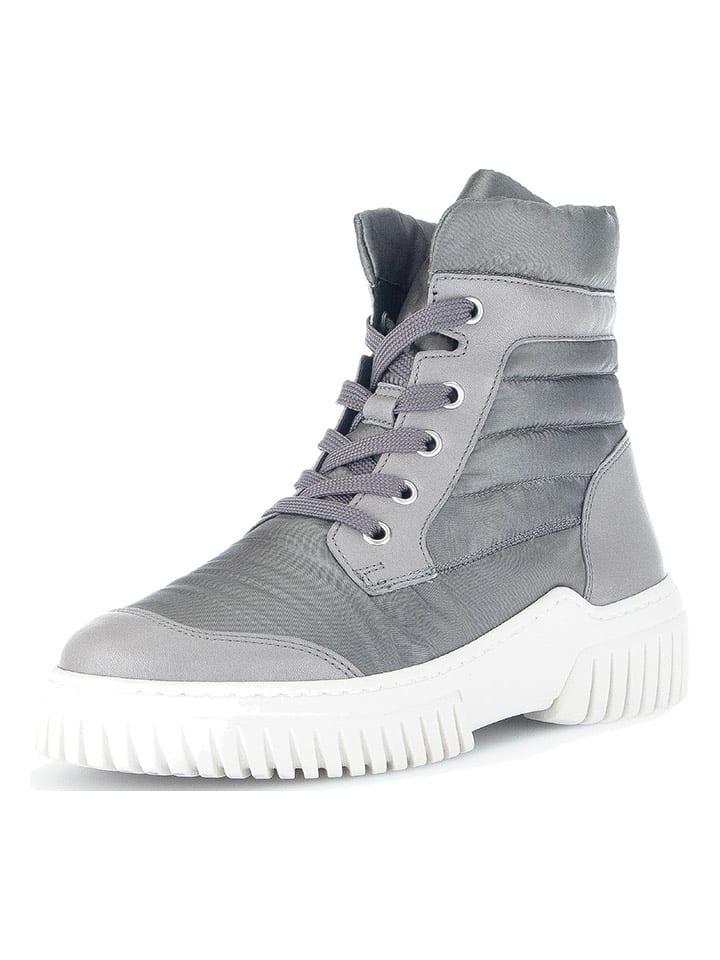 Gabor Leder-Boots in Grau - 67% | Größe 40 | Damen-stiefel
