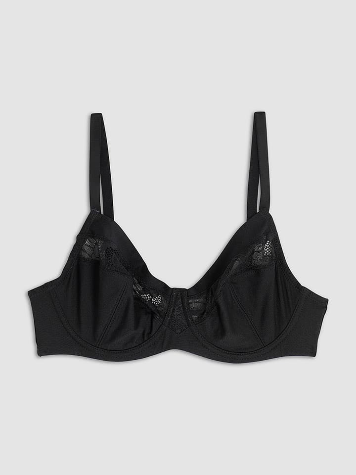 COTONELLA Bügel-BH in Schwarz - 49% | Größe 85B | Damen-bhs