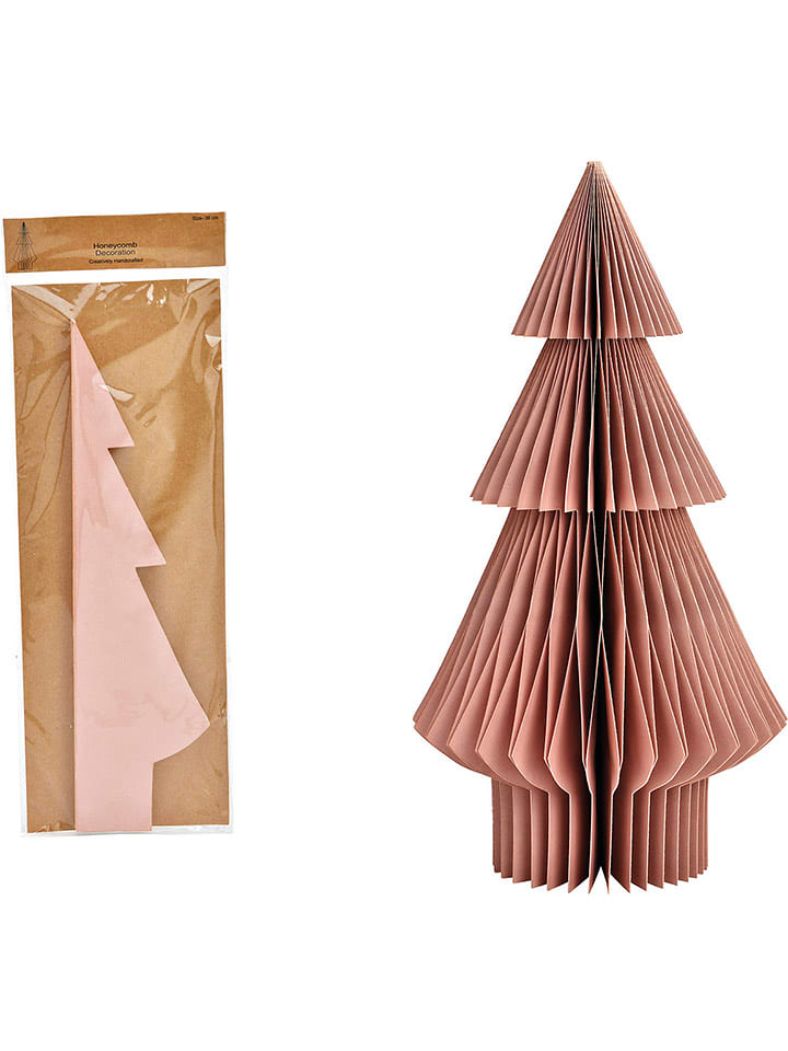 G. Wurm Aufsteller "Tannenbaum" in Altrosa - (B)20 x (H)38 x (T)20 cm - 37% | Dekofiguren