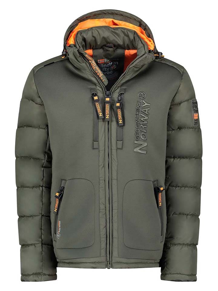 Geographical Norway Steppjacke "Beachwood" in Khaki - 78% | Größe S | Herrenjacken