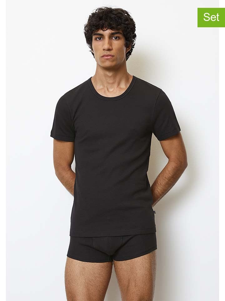 Marc O ́Polo 2er-Set: Shirts in Schwarz - 51% | Größe M | Herren-plussize