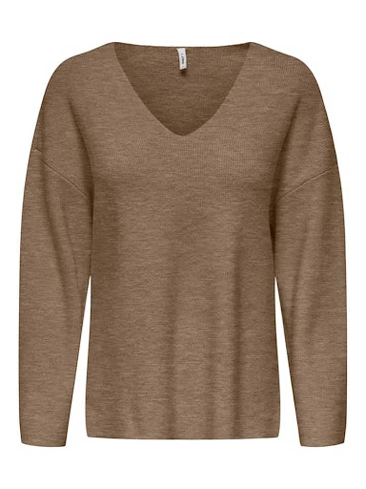 ONLY Pullover in Braun - 52% | Größe XL | Damen-pullover-cardigans