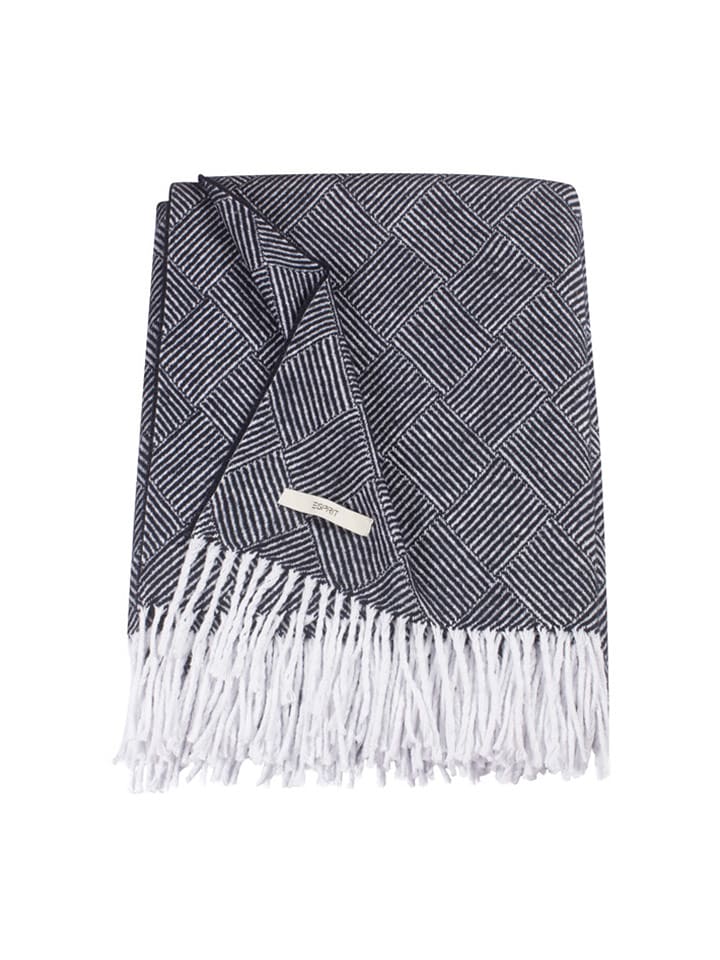 ESPRIT Plaid "Blake" in Dunkelblau - 40% | Größe 140x200 cm | Decken