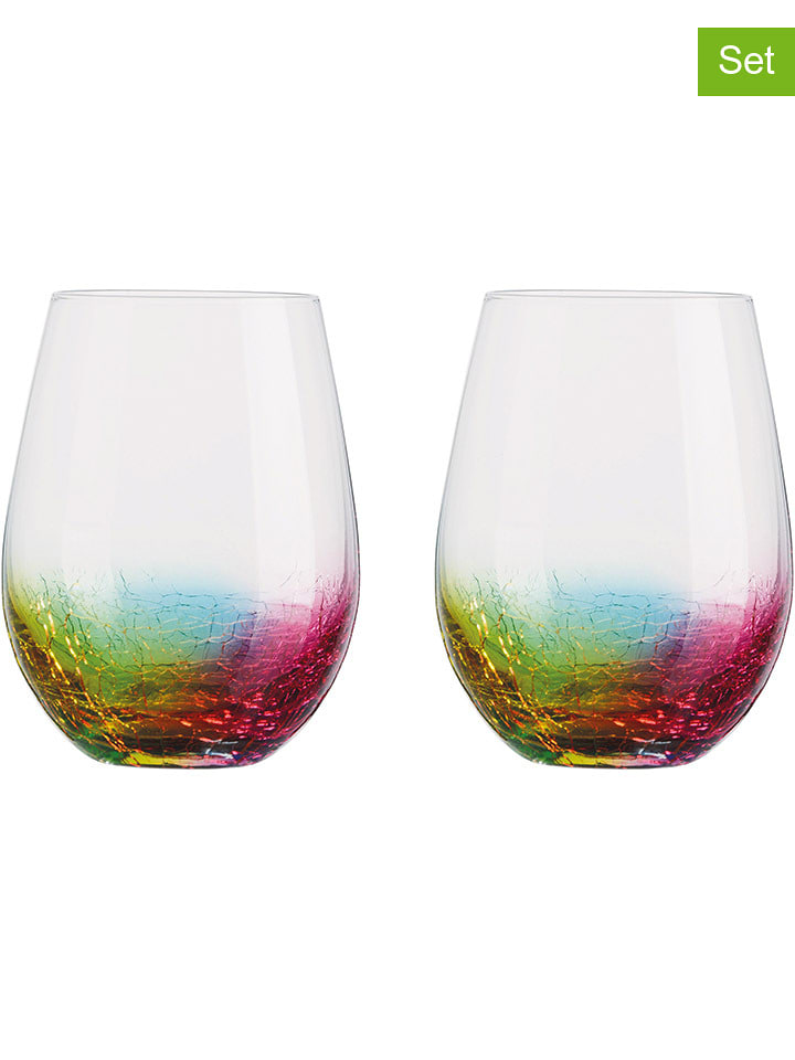 Artland 2er-Set: Gläser ''Neon'' in Bunt - 550 ml - 34% | Gedeckter-tisch