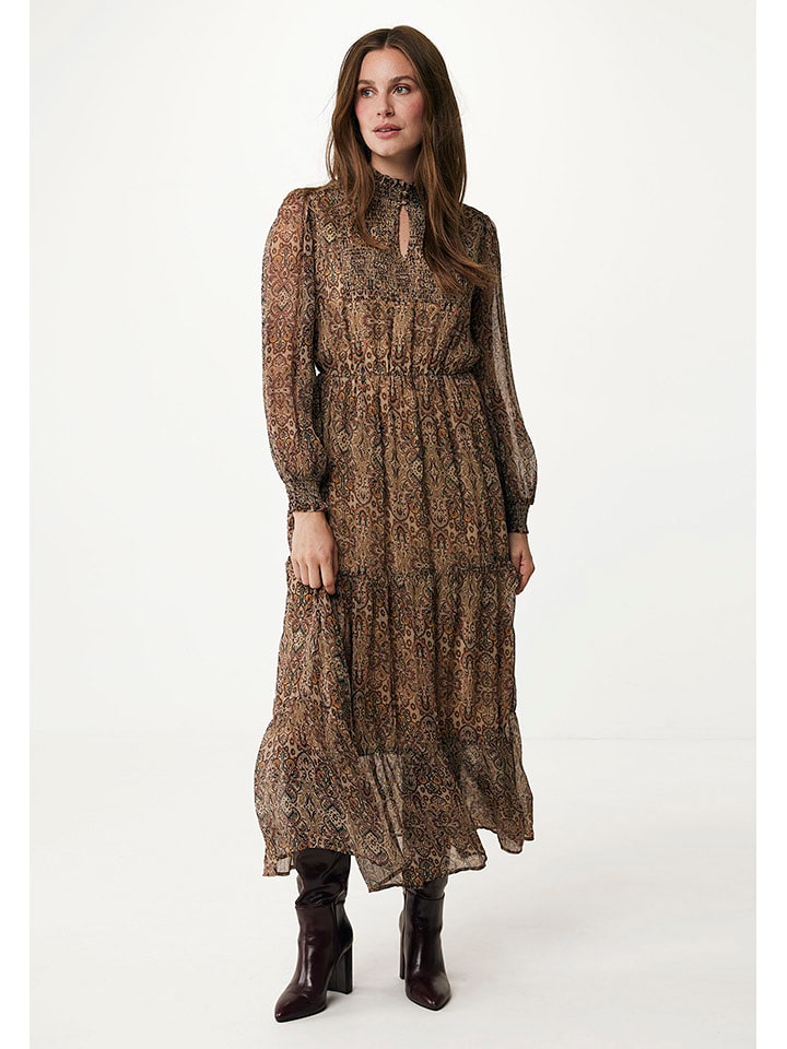 Mexx Kleid in Hellbraun - 57% | Größe 40 | Damen-kleider
