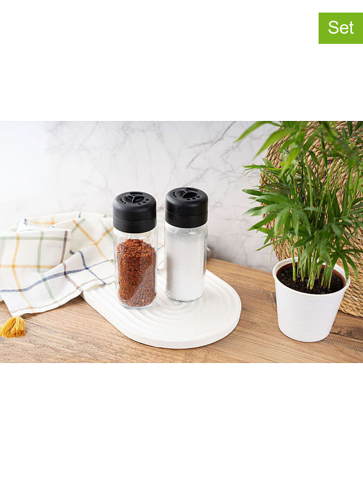 Violeta Home 2er-Set: Gewürzstreuer in Schwarz - 245 ml - 77% | Kuechenhelfer