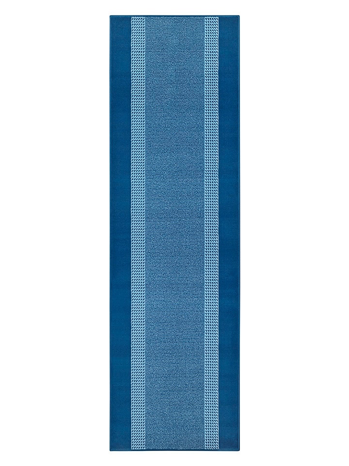 Hanse Home Kurzflor-Teppich "Basic" in Blau - 62% | Größe 80x250 cm |