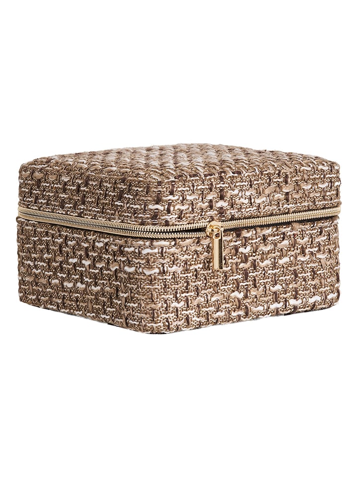 House Nordic Schmuckkästchen "Marrakech" in Braun - (B)11 x (H)6,5 x (T)11 cm - 62% | Schmuckkaesten
