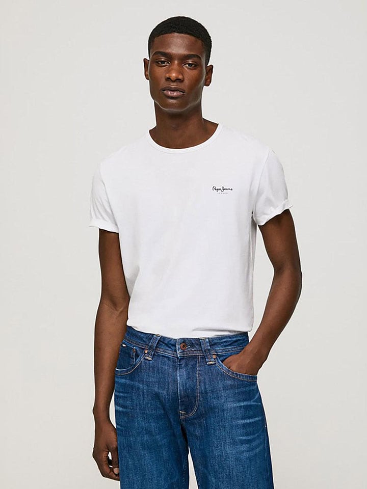 Pepe Jeans Shirt in Weiß - 28% | Größe XL | Herren-plussize