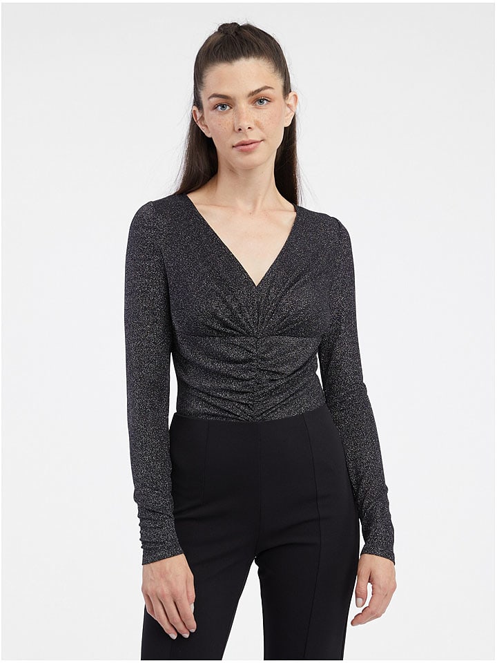 orsay Blusenbody in Schwarz - 50% | Größe S | Damen-blusen