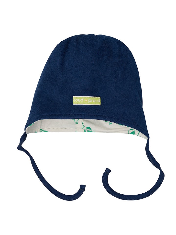 loud + proud Bindemütze in Dunkelblau - 34% | Größe 98/104 | Baby-muetzen