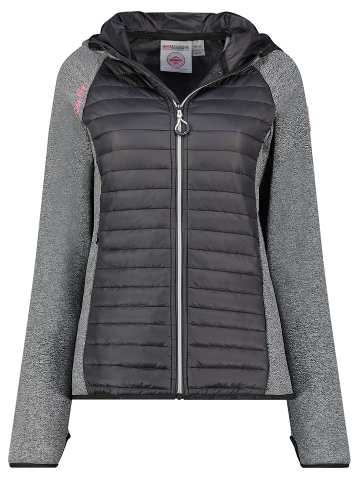 Geographical Norway Softshelljacke "Tsedaka" in Schwarz/ Grau - 69% | Größe XXL | Damen-outdoorjacken