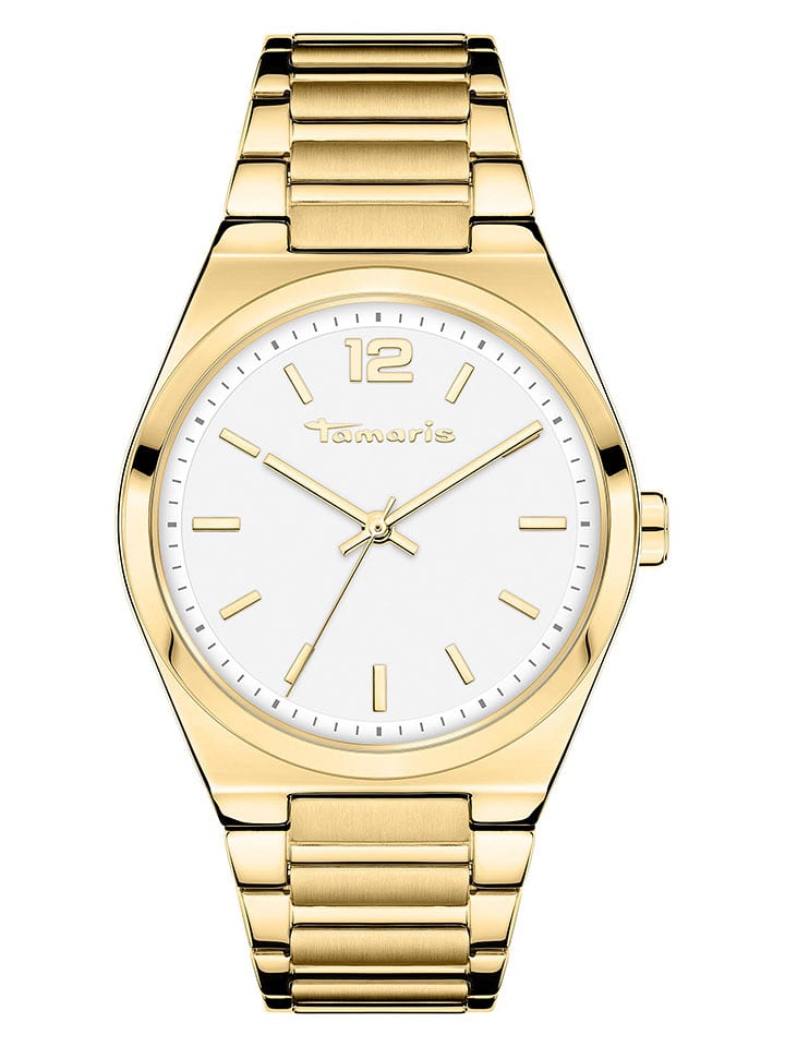 Tamaris Quarzuhr in Gold- Weiß - 47% | Damen-uhren