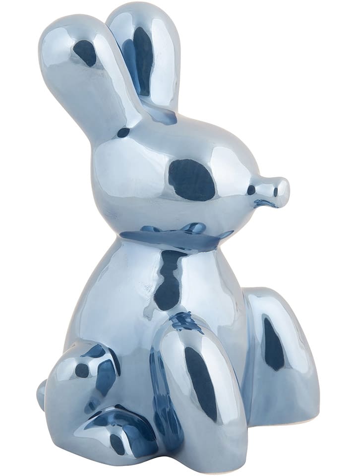 Present Time Dekoobjekt "Balloon Bunny" in Blau - (H)15 cm - 34% | Dekofiguren