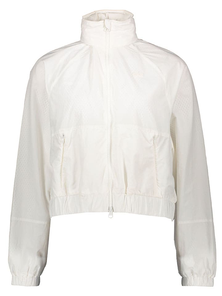 Lacoste Trainingsjacke in Weiß - 59% | Größe 44 | Damen-outdoorjacken