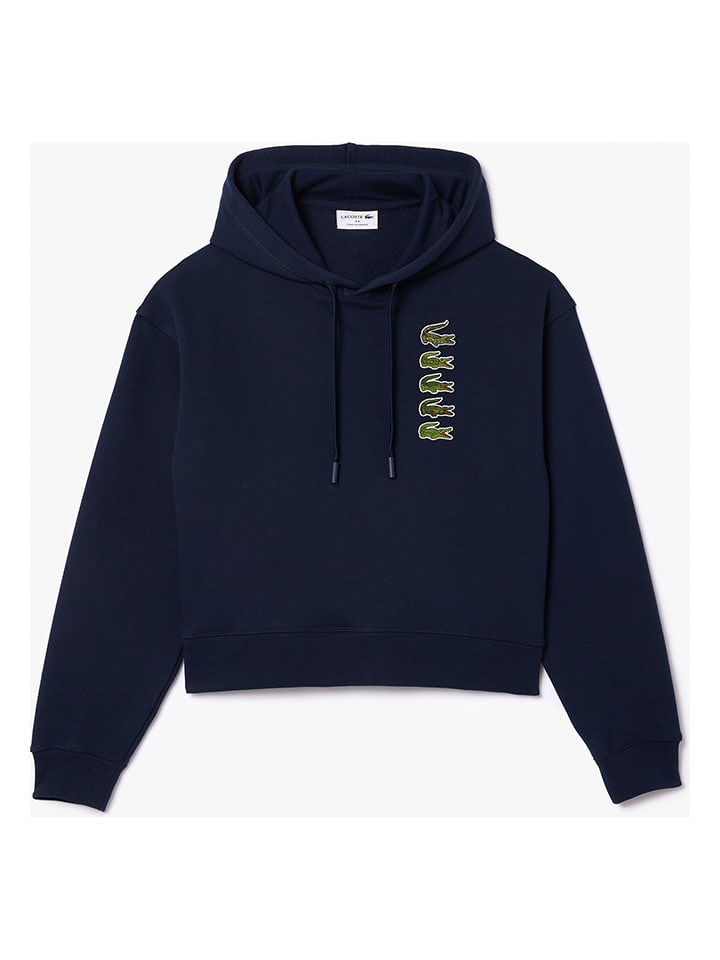 Lacoste Hoodie in Dunkelblau - 59% | Größe 40 | Damen-sweatshirts-jacken