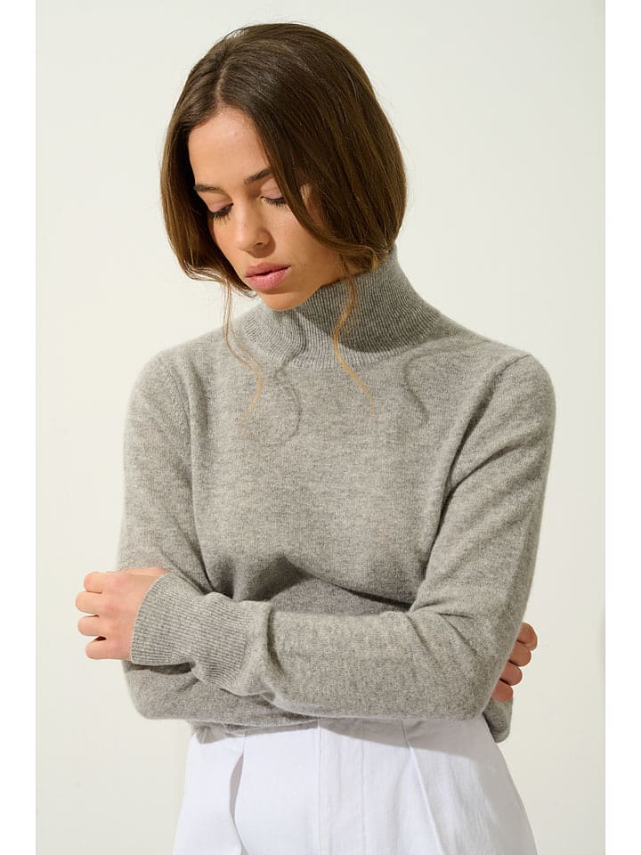 AUTHENTIC CASHMERE Kaschmir-Pullover "Eileen" in Grau - 56% | Größe XL | Damen-pullover-cardigans