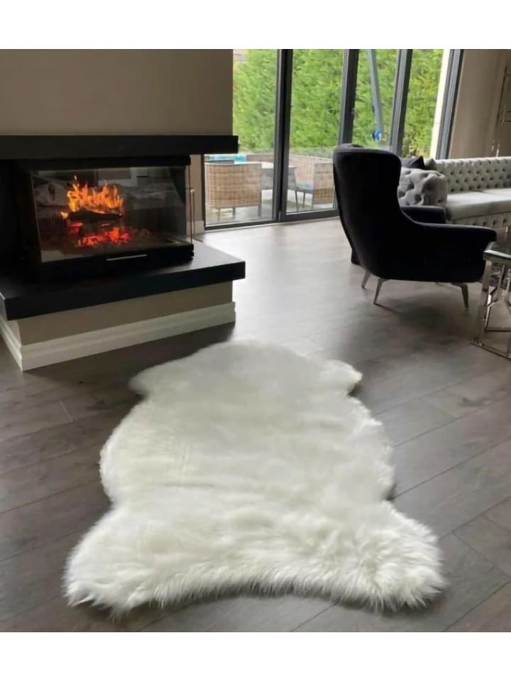 ABERTO DESIGN Indoor-Teppich in Weiß - 56% | Größe 75x100 cm |