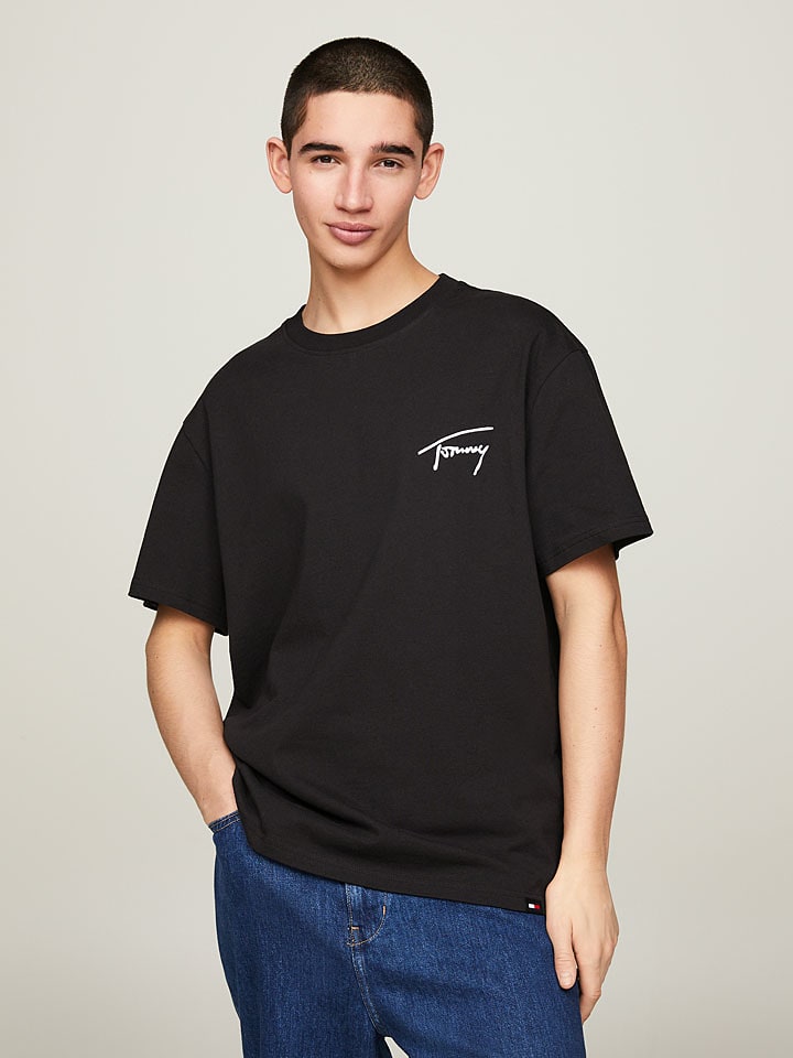 TOMMY JEANS Shirt in Schwarz - 14% | Größe L | Herren-plussize
