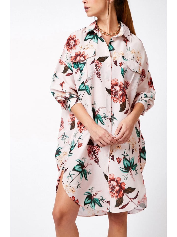 Milan Kiss Kleid in Rosé - 64% | Größe L | Damen-kleider