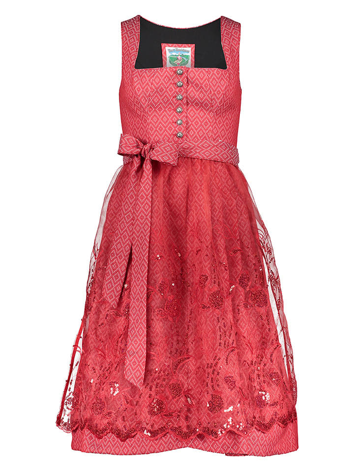 Turi Landhaus Dirndl in Rot - 65% | Größe 32 | Damen-dirndl