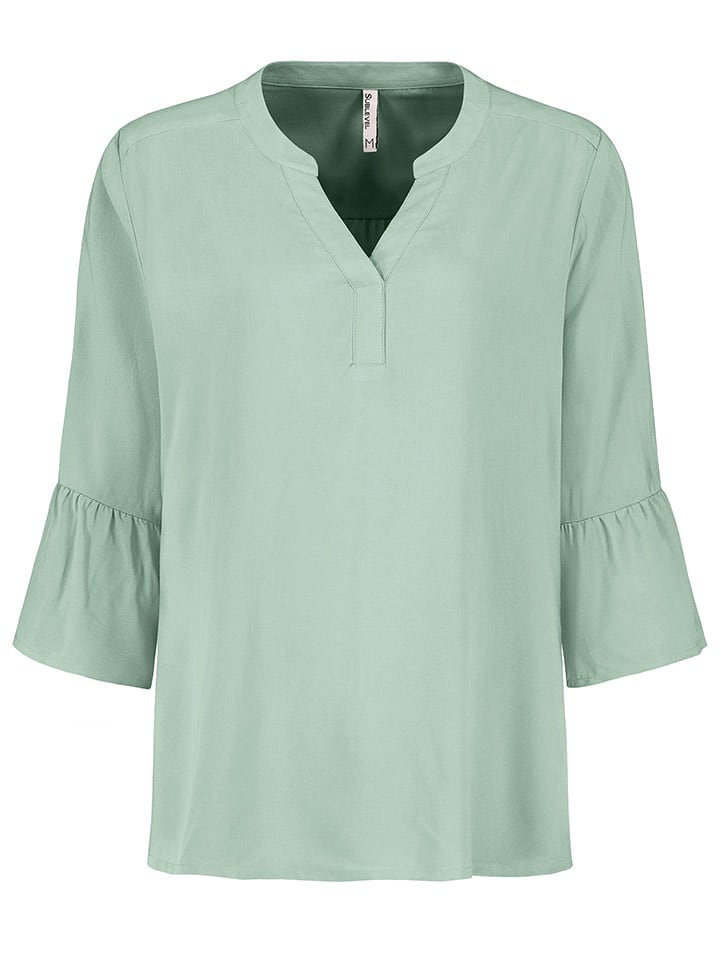 Sublevel Bluse in Grün - 45% | Größe L | Damen-blusen