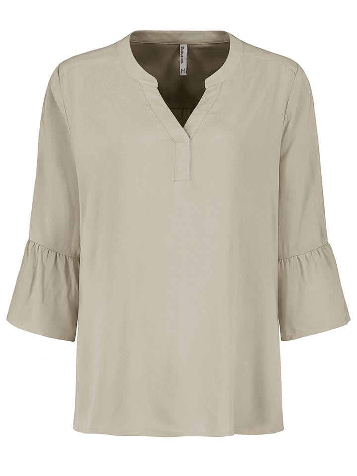 Sublevel Bluse in Taupe - 62% | Größe XL | Damen-blusen