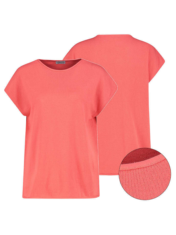 Sublevel Shirt in Koralle - 57% | Größe S/M | Damen-tops