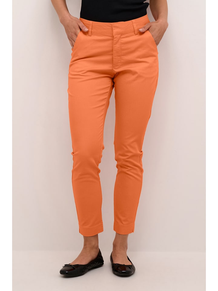 Kaffe Chino "Lea" in Orange - 59% | Größe 40 | Damenhosen