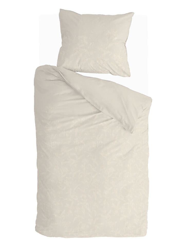 Walra Renforcé-Bettwäsche-Set "Yarrow Elegance" in Creme - 48% | Größe 200x220 cm | Bettwaesche-bettwaren