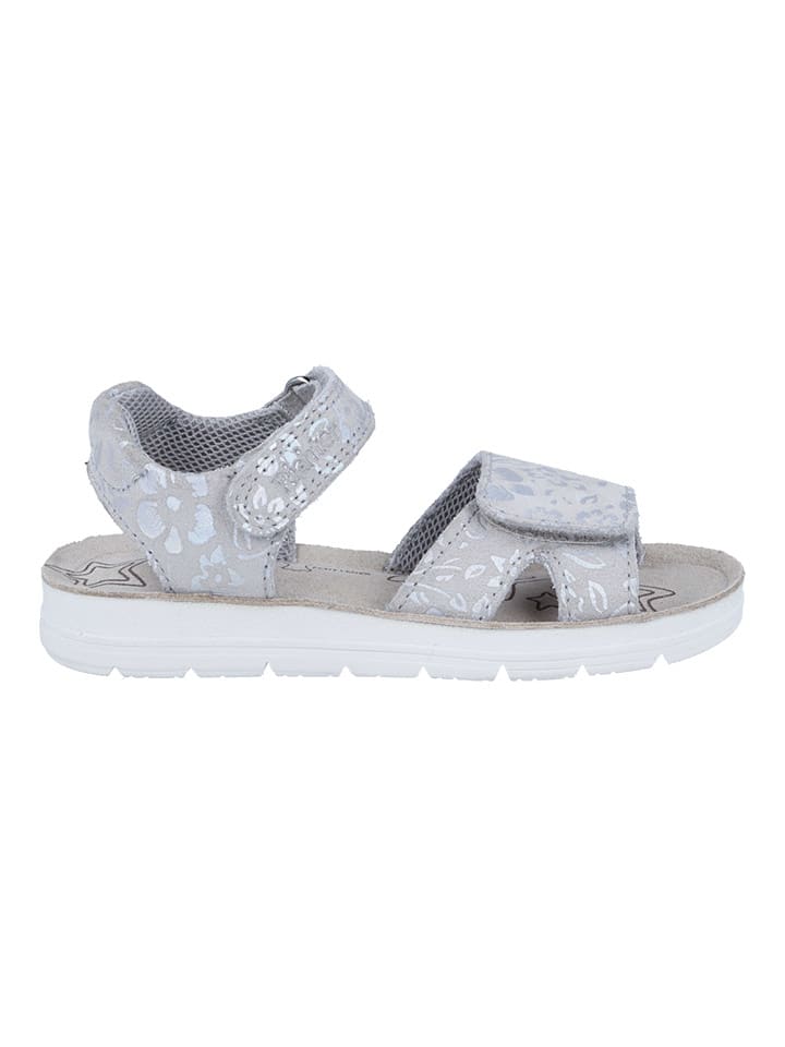 Richter Shoes Leder-Sandalen "Sofia" in Grau - 56% | Größe 34 | Kindersandalen