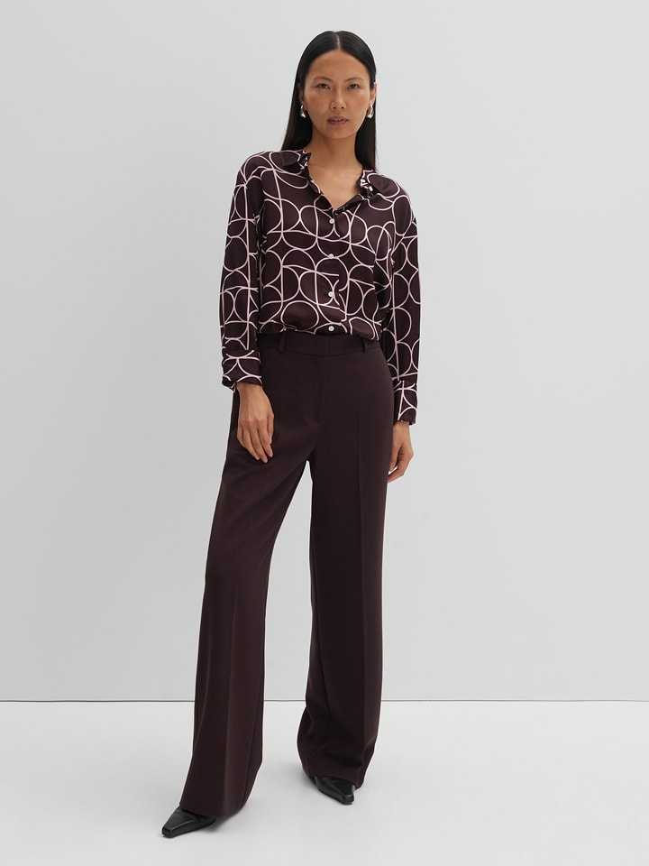 Someday Bluse in Bordeaux/ Rosa - 55% | Größe 38 | Damen-blusen