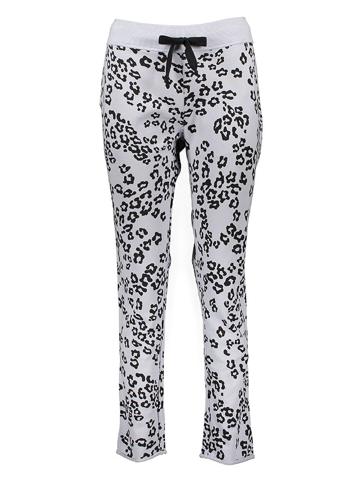 Juvia Sweathose in Hellblau/ Schwarz - 81% | Größe M | Damenhosen