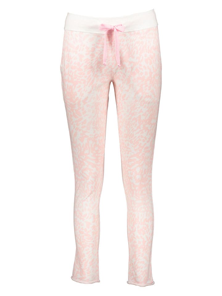 Juvia Sweathose in Rosa/ Weiß - 80% | Größe L | Damenhosen