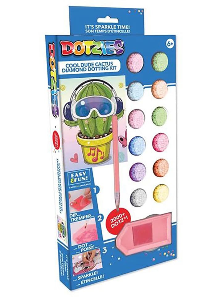 DOTZIES Kreativset "Diamond Painting Cooler Kaktus" - ab 6 Jahren - 17% | Schulzubehoer