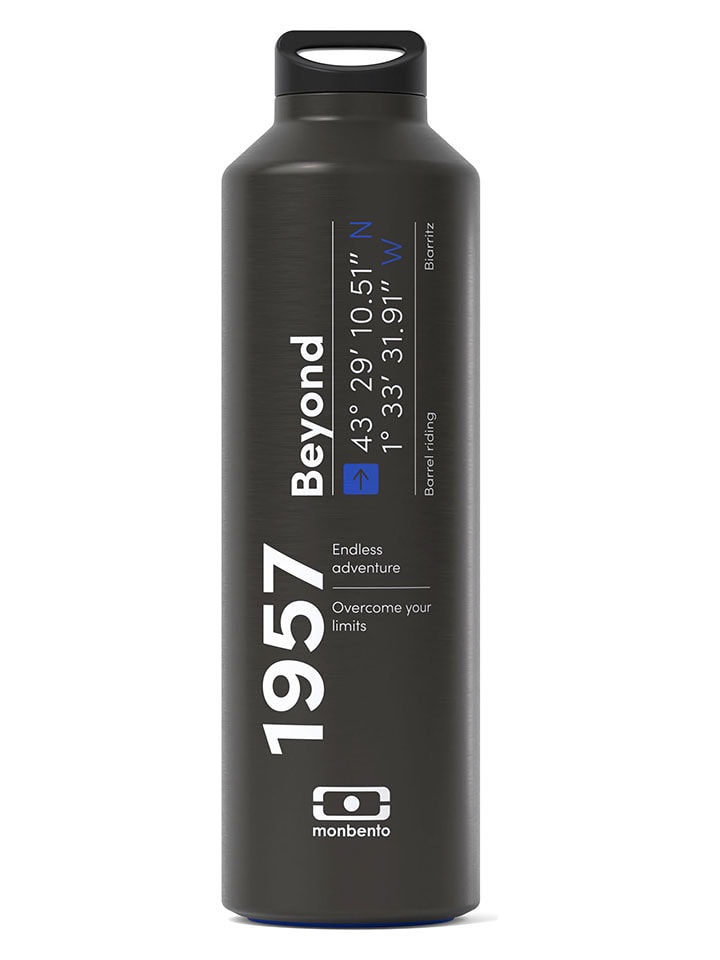 Monbento Isolierflasche "Beyond" in Schwarz/ Blau - 500 ml - 19% | Damen-outdoor-ausruestung