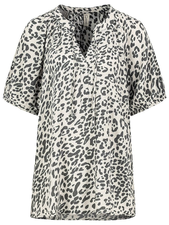 Eight2Nine Bluse in Weiß/ Grau - 78% | Größe S | Damen-blusen