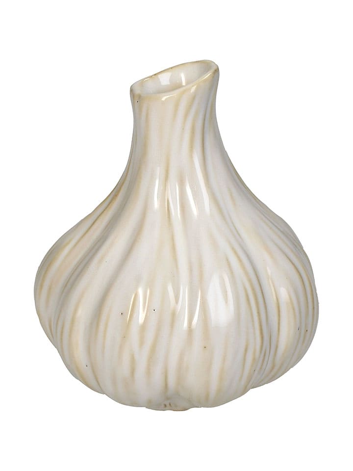 Kersten Vase "Garlic" in Creme - (B)10 x (H)11 x (T)9,7 cm - 16% | Kerzen-vasen