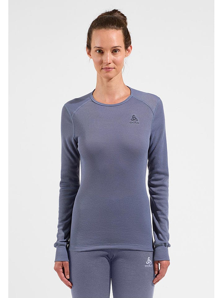 Odlo Funktionsunterhemd "Active Warm Eco" in Grau - 50% | Größe S | Damen-sportunterwaesche