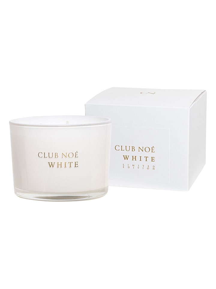 AVA & MAY Duftkerze "CLUB NOÈ" in Weiß - 350 g - 37% | Kerzen-vasen