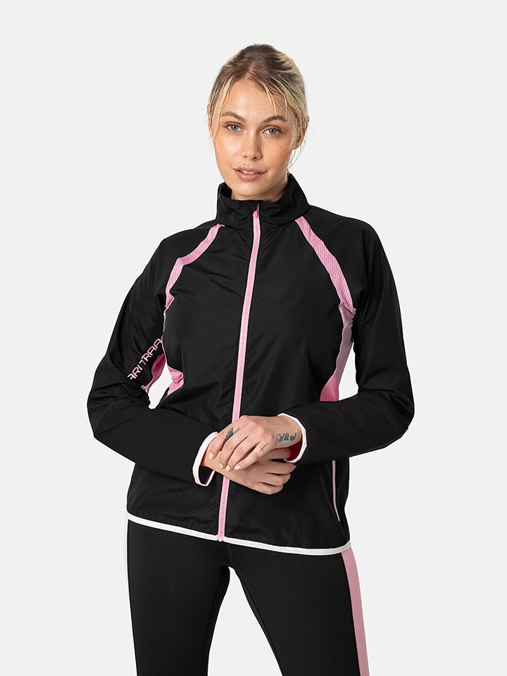 KARI TRAA Softshelljacke "Molly" in Schwarz/ Rosa - 41% | Größe L | Damen-outdoorjacken